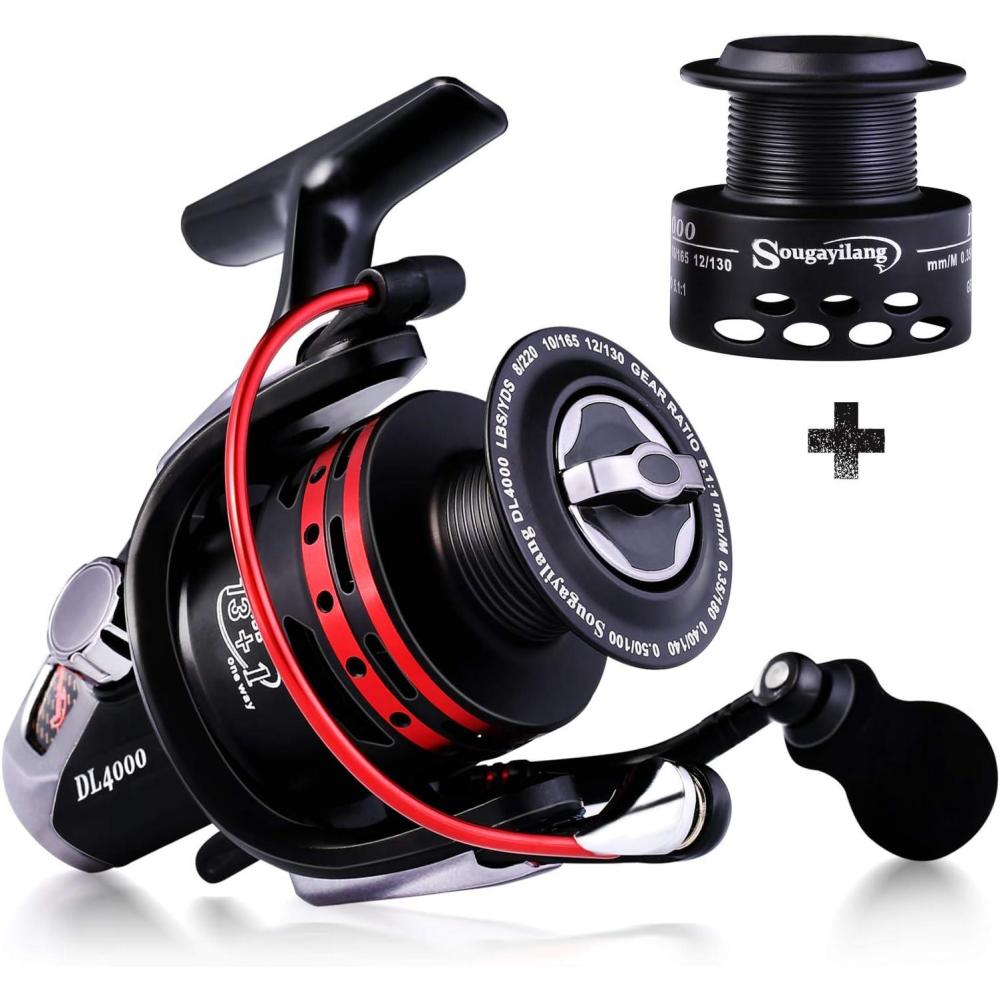 image:imageSougayilang Fishing Reels Powerful 131BB Spinning Reels Ultra Smooth Reel for Saltwater or Freshwater2000