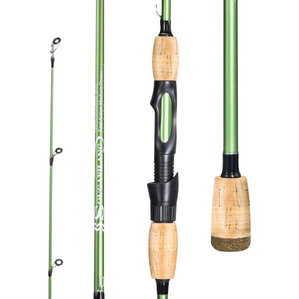 image:imageSougayilang Fishing Rods24 Ton Carbon Fiber Spinning Rod amp Casting Rod Stainless Steel GuidesLightweight Baitcasting Rod Two PiecesSpinning