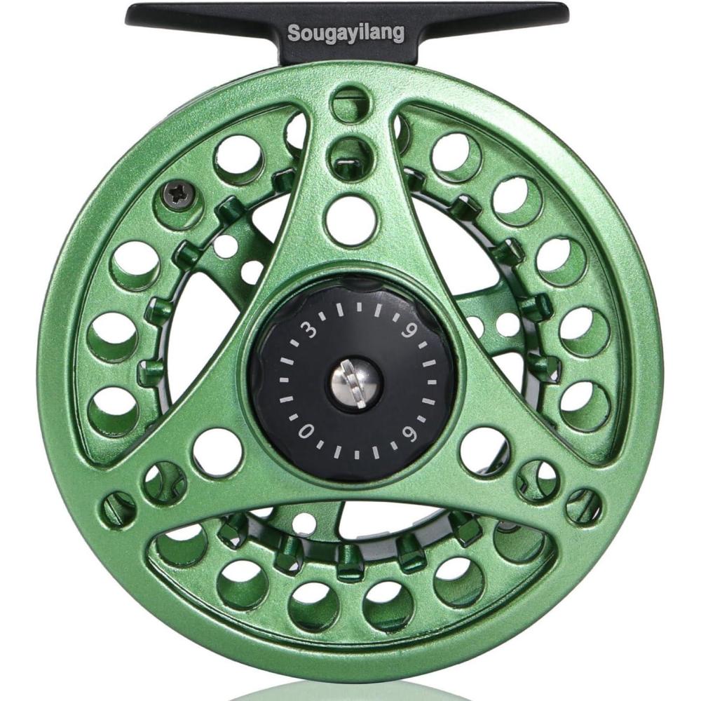 image:imageSougayilang Fly Fishing Reel Die Cast Aluminum Fly Reel 56 78 Weight Saltwater Fly Reels 56 78 Weight Saltwater Fly ReelsGreen