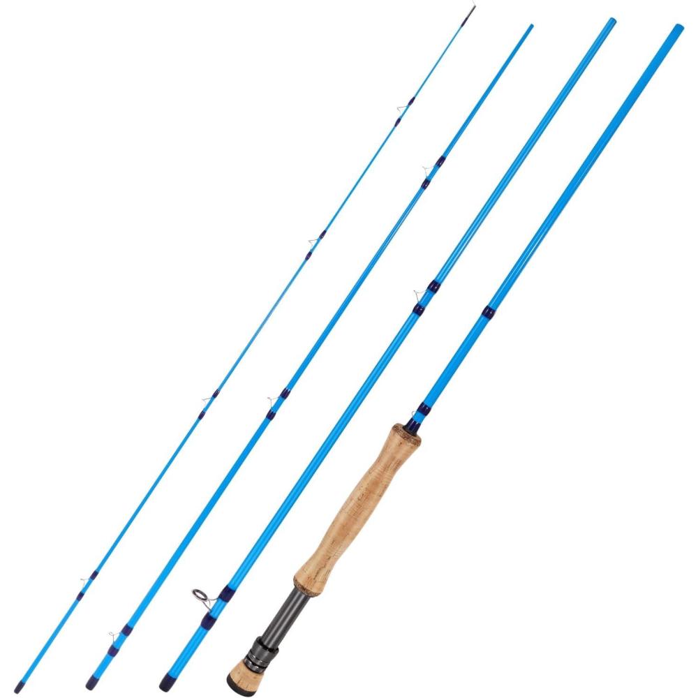 image:imageSougayilang Fly Fishing Rod HighPerformance IM8 Carbon Blank 9ft for 56wt and 78wt TravelFriendly DesignBlue9 8wt 4sec