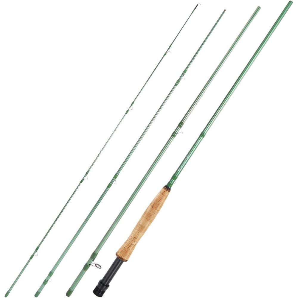 image:imageSougayilang Fly Fishing Rod HighPerformance IM8 Carbon Blank 9ft for 56wt and 78wt TravelFriendly DesignGreen9 5wt 4sec