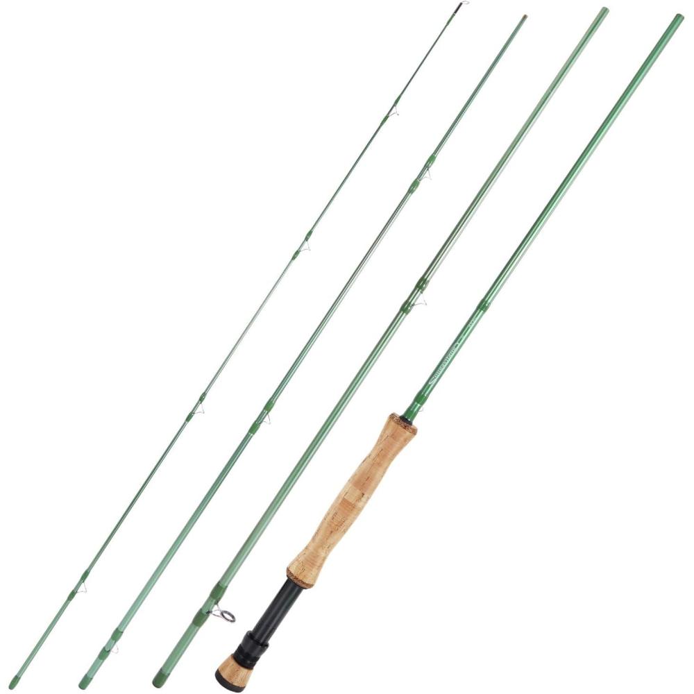 image:imageSougayilang Fly Fishing Rod HighPerformance IM8 Carbon Blank 9ft for 56wt and 78wt TravelFriendly DesignGreen9 8wt 4sec