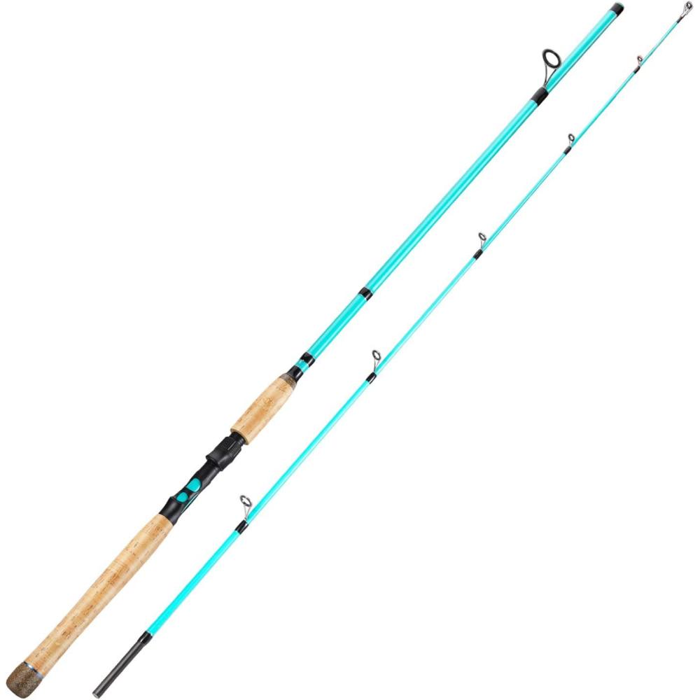 image:imageSougayilang Inshore Saltwater Fishing Rods Spinning Rods and Casting Rods with AAA Cork HandlesIM7 Toray Carbon Blanks 7Blue Spinning
