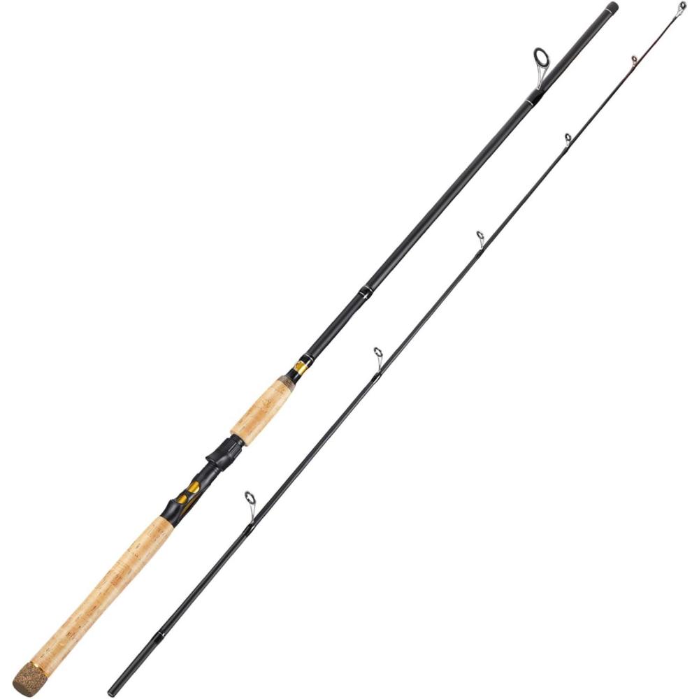 image:imageSougayilang Inshore Saltwater Fishing Rods Spinning Rods and Casting Rods with AAA Cork HandlesIM7 Toray Carbon Blanks 7Golden Spinning