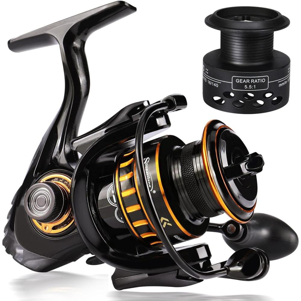 image:imageSougayilang Spinning Reel Lightweight Reels 121 Stainless BB Ultra Smooth Fishing Reel for FreshwaterFQ