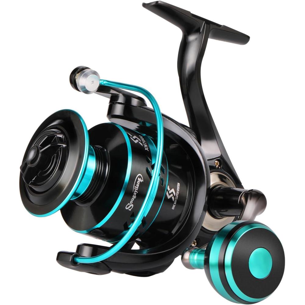image:imageSougayilang Spinning Reels Light Weight Ultra Smooth Powerful Fishing Reels Red amp Blue amp GoldenABlue