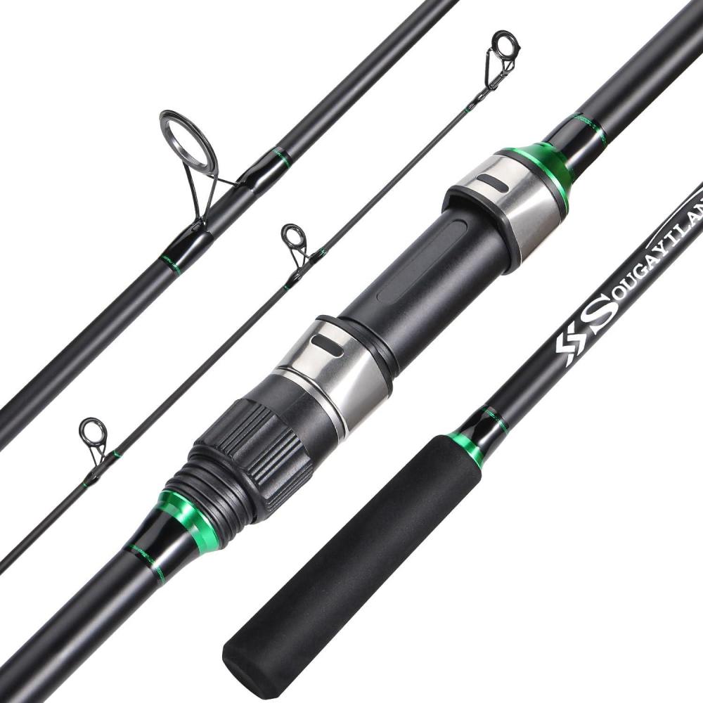 image:imageSougayilang Surf Fishing Rod IM8 Carbon 3 Piece Travel Spinning Rod 9101112100