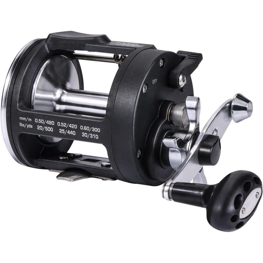 image:imageSougayilang Trolling Reel Level Wind Fishing Reel Conventional Reel for Salmon and Catfish4000 Right Handle
