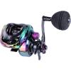 image:imageSougayilang Baitcasting Fishing Reel High Speed Baitcaster with 91 Ball Bearings Gear Ratio 801 Magnetic Brake System Power Handle Casting ReelsColorful  Left Handed