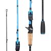image:imageSougayilang Fishing Pole 2PC Fishing Rod with EVA Cork Handle GripBlue