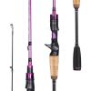 image:imageSougayilang Fishing Pole 2PC Fishing Rod with EVA Cork Handle GripPurple