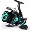 image:imageSougayilang Fishing Reel Ultralight Spinning Reel with Aluminum Spool 521 High Speed Spinning Fishing Reel 10006000 Series for FreshwaterGreen