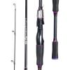 image:imageSougayilang Fishing Rod 24Ton CarbonampGlass Fiber Composite Spinning and Casting Rod 2 Piece for Bass Trout Crappie Travel Fishing 60Purple Spinning 60