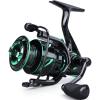 image:imageSougayilang Fishing reels Light Weight Saltwater Spinning Reel  395 LB Carbon Fiber Drag121 BB Ultra Smooth All Aluminum Inshore Reel2000