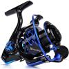 image:imageSougayilang Spinning Reels UltraWeight 62 1 High Speed Gear Ratio Metal Frame and Rotor 12  1 Shielded BB Smooth Powerful Freshwater and Saltwater Spinning Fishing Reelblue