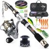 Fishing Rod Reel with Carry Case