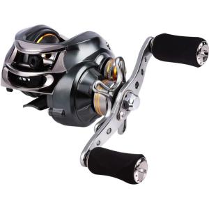Sougayilang Baitcasting Fishing Reel, 11+1 Shielded Bearings, 18LB Carbon Fibre Drag, 7.0:1 Baitcsters,Magnetic Brake System Fishing Reel(Left-hand)