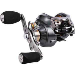 Sougayilang Baitcasting Fishing Reel, 11+1 Shielded Bearings, 18LB Carbon Fibre Drag, 7.0:1 Baitcsters,Magnetic Brake System Fishing Reel(Right-hand)