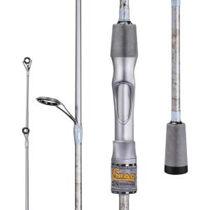 Sougayilang Fishing Pole, IM6 Graphite Spinning Rod & Casting Rod – Two Pieces, SuperPolymer Handle Fishing Rod for Bass Fishing(Spinning)