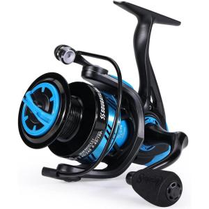 Sougayilang Fishing Reel, Ultralight Spinning Reel with Aluminum Spool, 5.2:1 High Speed Spinning Fishing Reel, 1000-6000 Series for Freshwater(Blue)