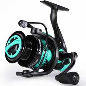 Sougayilang Fishing Reel, Ultralight Spinning Reel with Aluminum Spool, 5.2:1 High Speed Spinning Fishing Reel, 1000-6000 Series for Freshwater(Green)