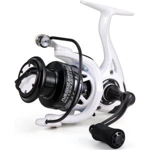 Sougayilang Fishing Reel, Ultralight Spinning Reel with Aluminum Spool, 5.2:1 High Speed Spinning Fishing Reel, 1000-6000 Series for Freshwater(White)