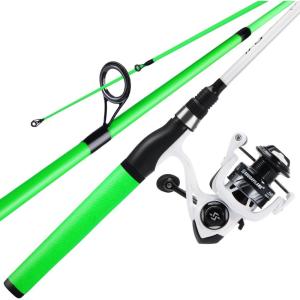 Sougayilang Fishing Rod and Reel Combo, Medium Fishing Pole with Spinning Reel Combo, 2-Piece Fishing Combo(E: Spinning Rod and Reel Combo)