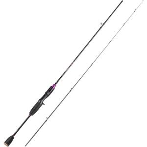 Sougayilang Fishing Rods Ultra-Sensitive Carbon Spinning Rods Blanks with Comfort EVA Grip Rod Handle 2 piecesTrout Rod(purple)