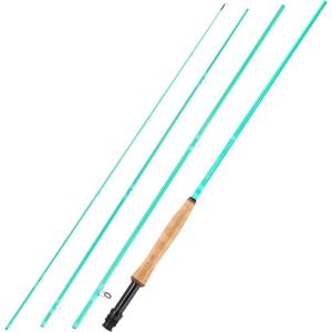 Sougayilang Fly Fishing Rod – High-Performance IM8 Carbon Blank, 9ft for 5/6wt and 7/8wt, Travel-Friendly Design(Turquoise-9′ 5wt 4sec)