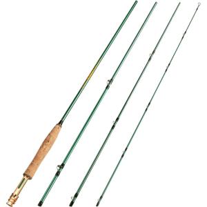 Sougayilang Fly Fishing Rod 4-Piece 9-Feet Lightweight Ultra Portable Fly Fishing Pole for Trout Salmon Sunfish Outfit Travel Fishing(Sg4905 Green – 5wt 9′)
