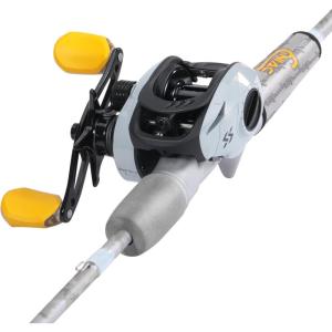 Sougayilang Spinning& Casting Fishing Rod Combos with Graphite 2Pc Blanks Fishing Reel for Bass Fishing(Casting with Right Handed)