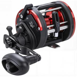 Sougayilang Trolling Reel Level Wind Conventional Reel Graphite Body Fishing Reel, Durable Stainless-Steel, Large Line Capacity(DTR40 Right handlend)