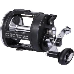 Sougayilang Trolling Reel, Level Wind Fishing Reel, Conventional Reel for Salmon and Catfish(4000 Right Handle)
