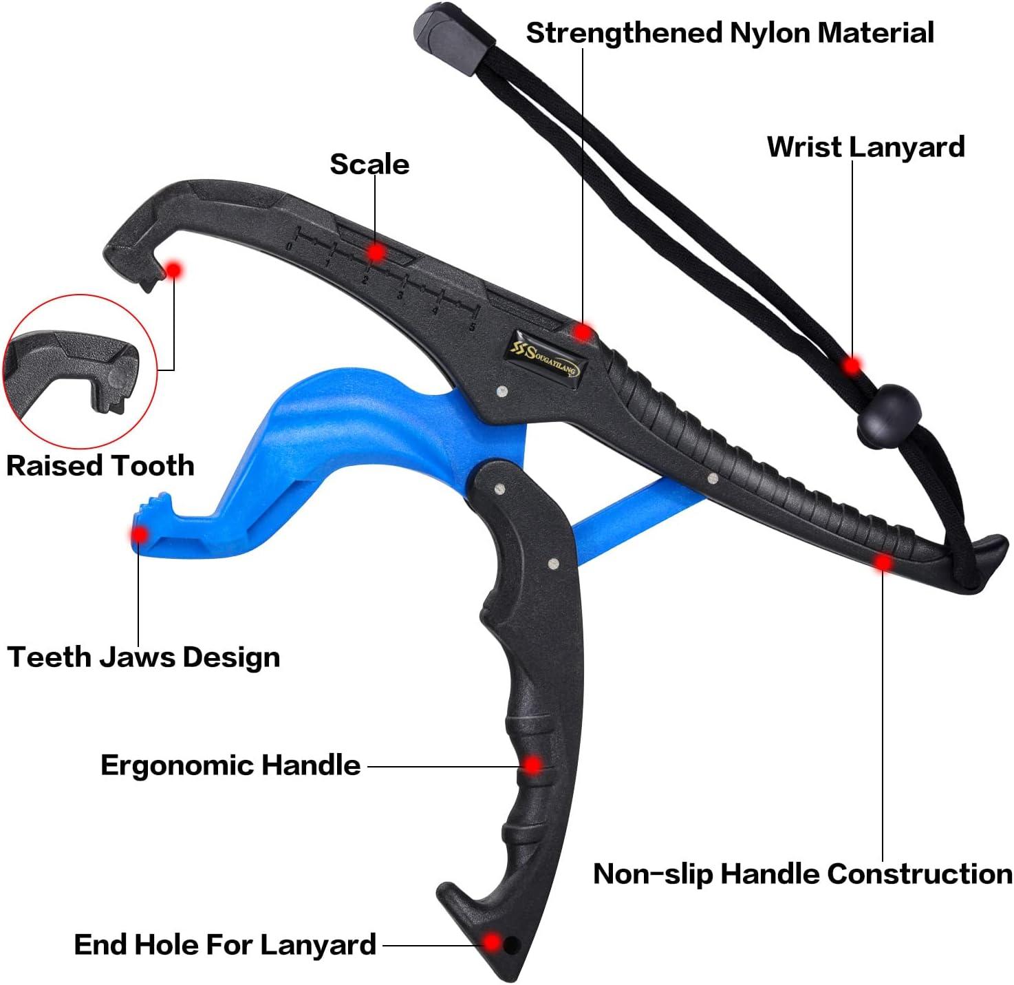 image:imageSougayilang Fishing 3Pcs Tool Sets with Resistant Fishing Pliers Fishing GripperFishing Fillet Knife Fishing Gear Sets for Freshwater Saltwater Best Gifts for Anglers