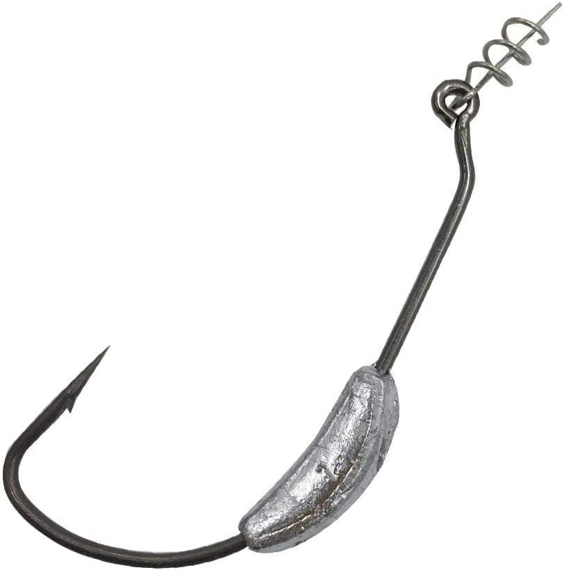 image:imageSougayilang Fishing Hooks High Carbon Steel Worm Soft Bait Jig Fish Hooks with Plastic Box25pcs weighted