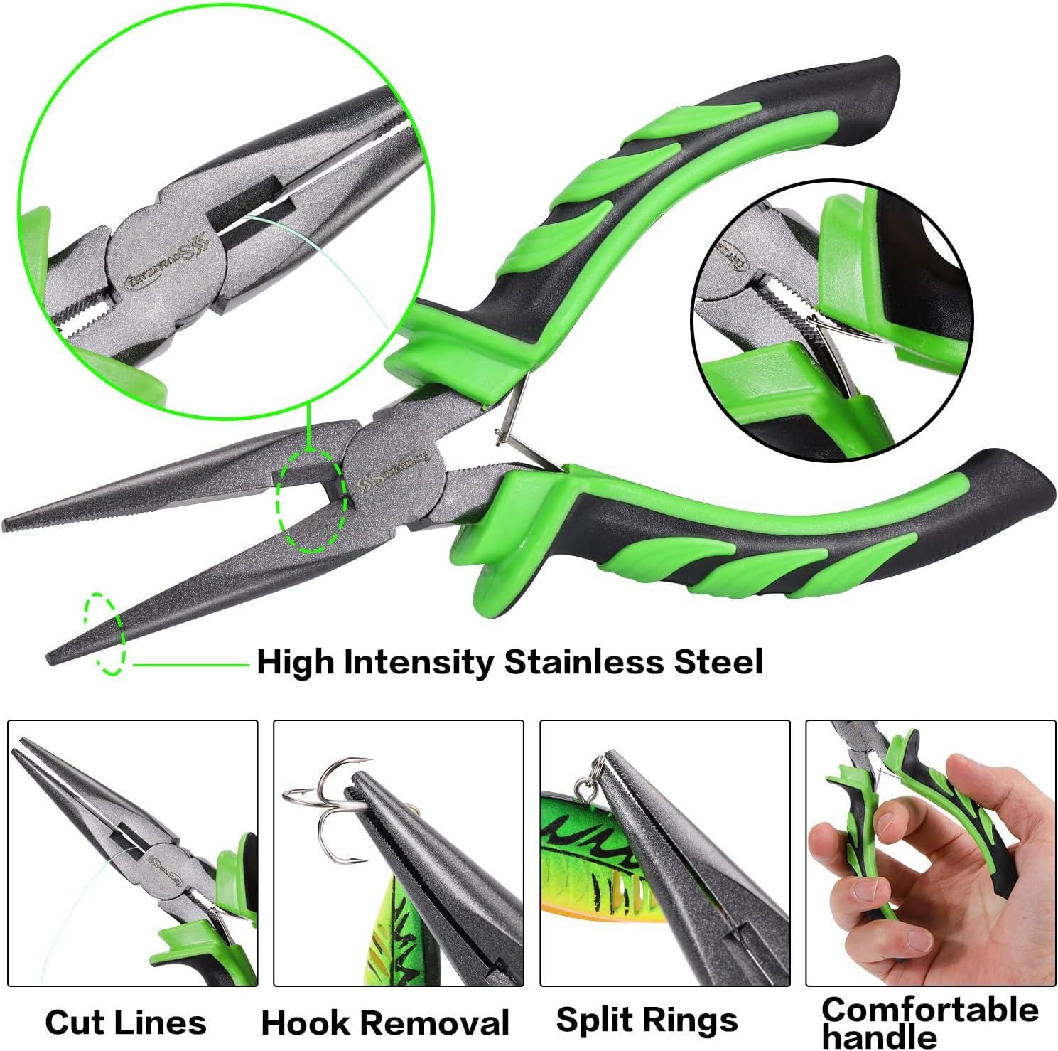 image:imageSougayilang Fishing Pliers 3 in 1 Fishing Tool Kit with Fish Lip Gripper Fishing Line Scissors