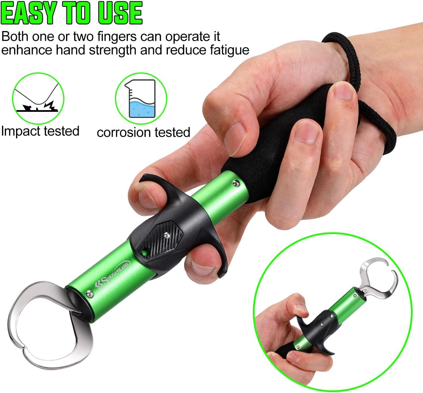 image:imageSougayilang Fishing Pliers 3 in 1 Fishing Tool Kit with Fish Lip Gripper Fishing Line Scissors