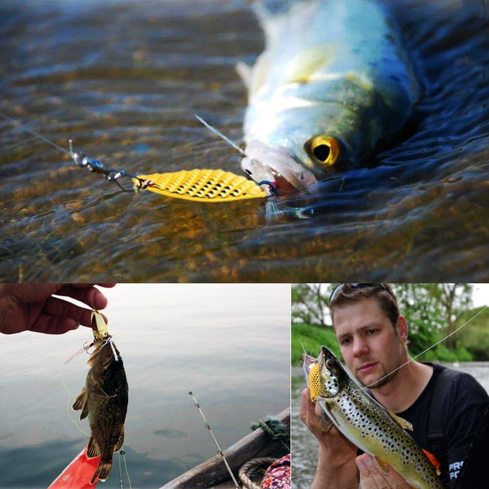 image:imageSougayilang Fishing Spoons Hard Fishing Lures Treble Hooks Salmon Bass Metal Fishing Lure Baits 12 OZSILVER 5pcs