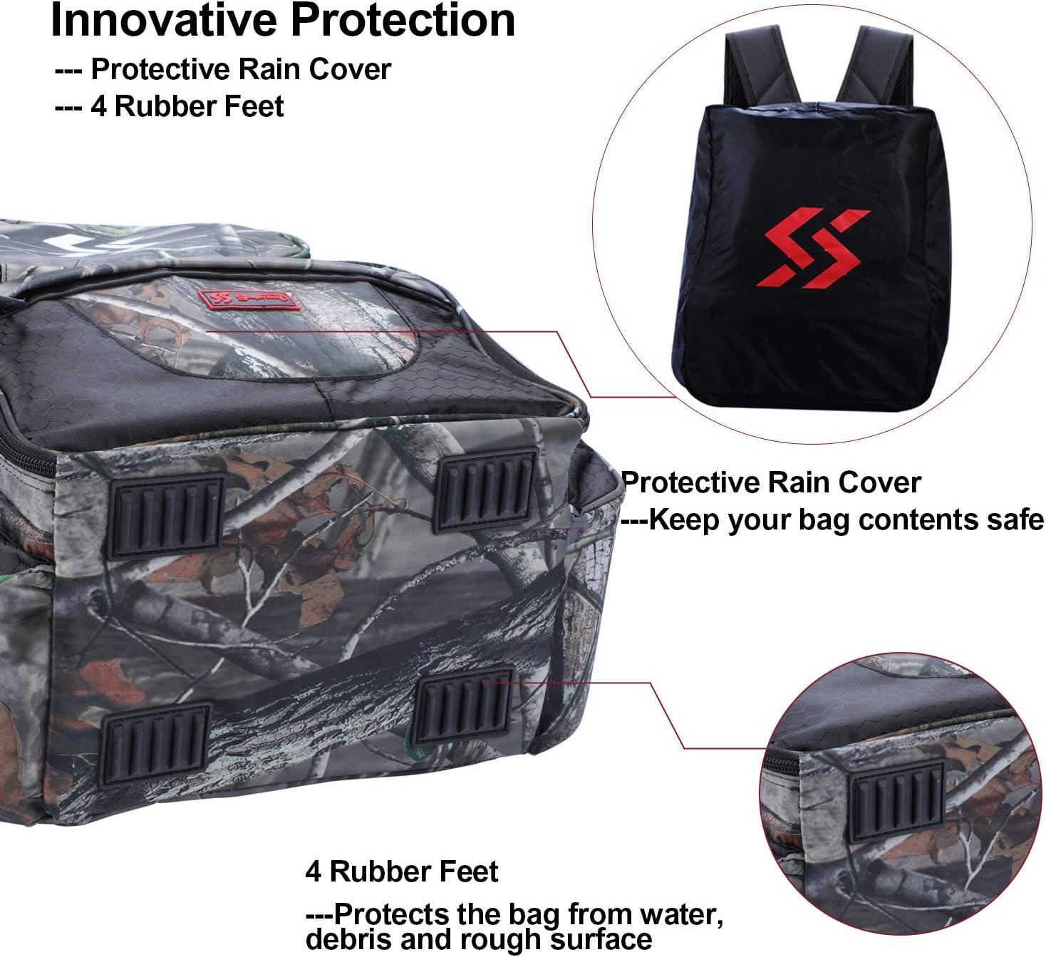 image:imageSougayilang Fishing Tackle Backpack Waterproof Tackle Bag Storage with 4 Trays Tackle BoxCamouflage Backpack With 4 Trays