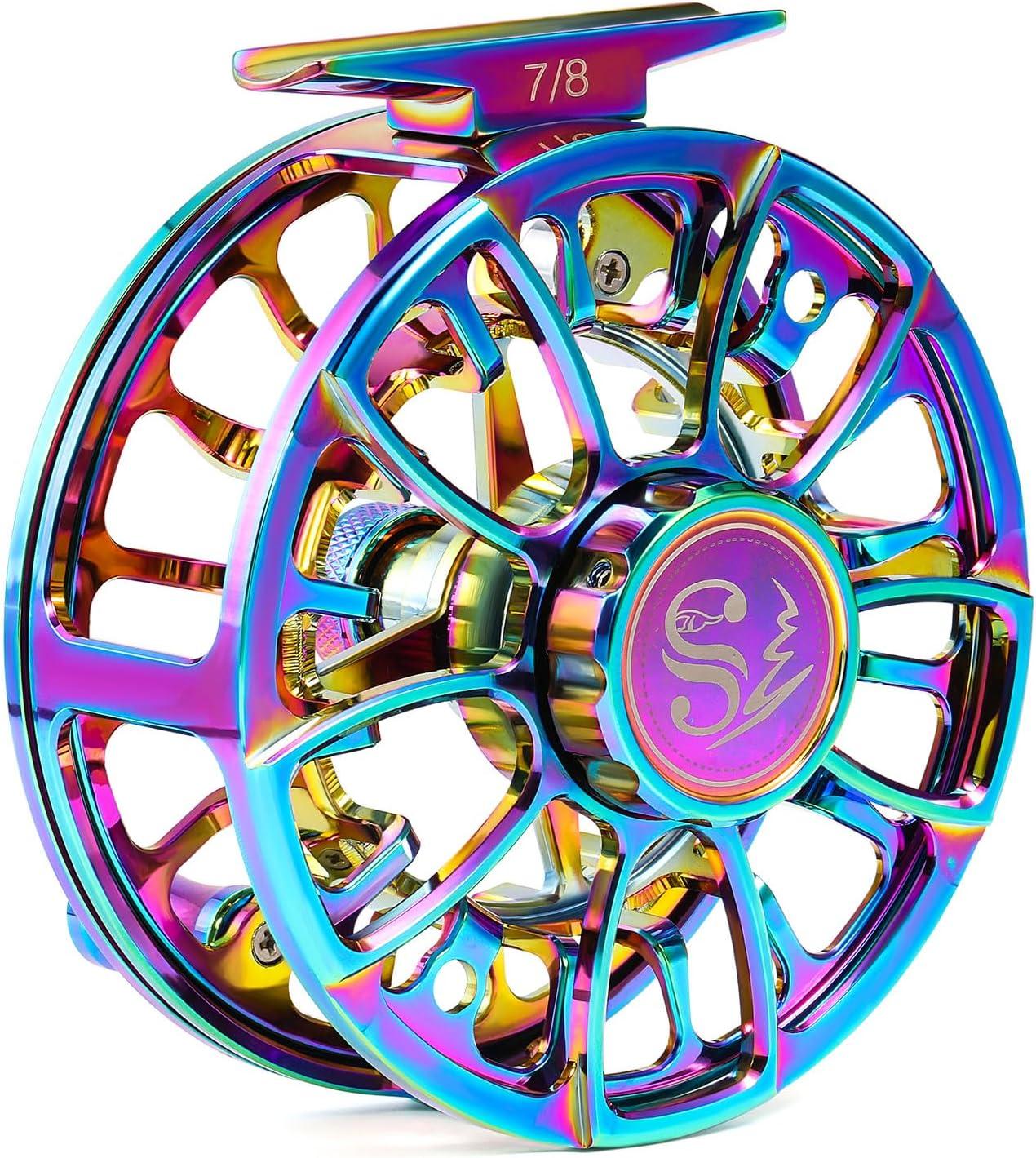 image:imageSougayilang Fly Fishing Reel Size 5678 CNCMachined Aluminum Alloy Fly ReelPowerful Lightweight Fly Reels for Trout Fishing78 wt