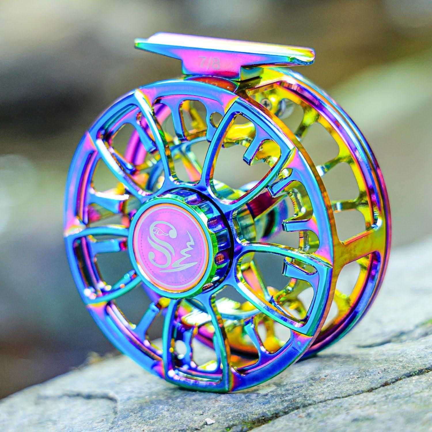image:imageSougayilang Fly Fishing Reel Size 5678 CNCMachined Aluminum Alloy Fly ReelPowerful Lightweight Fly Reels for Trout Fishing78 wt