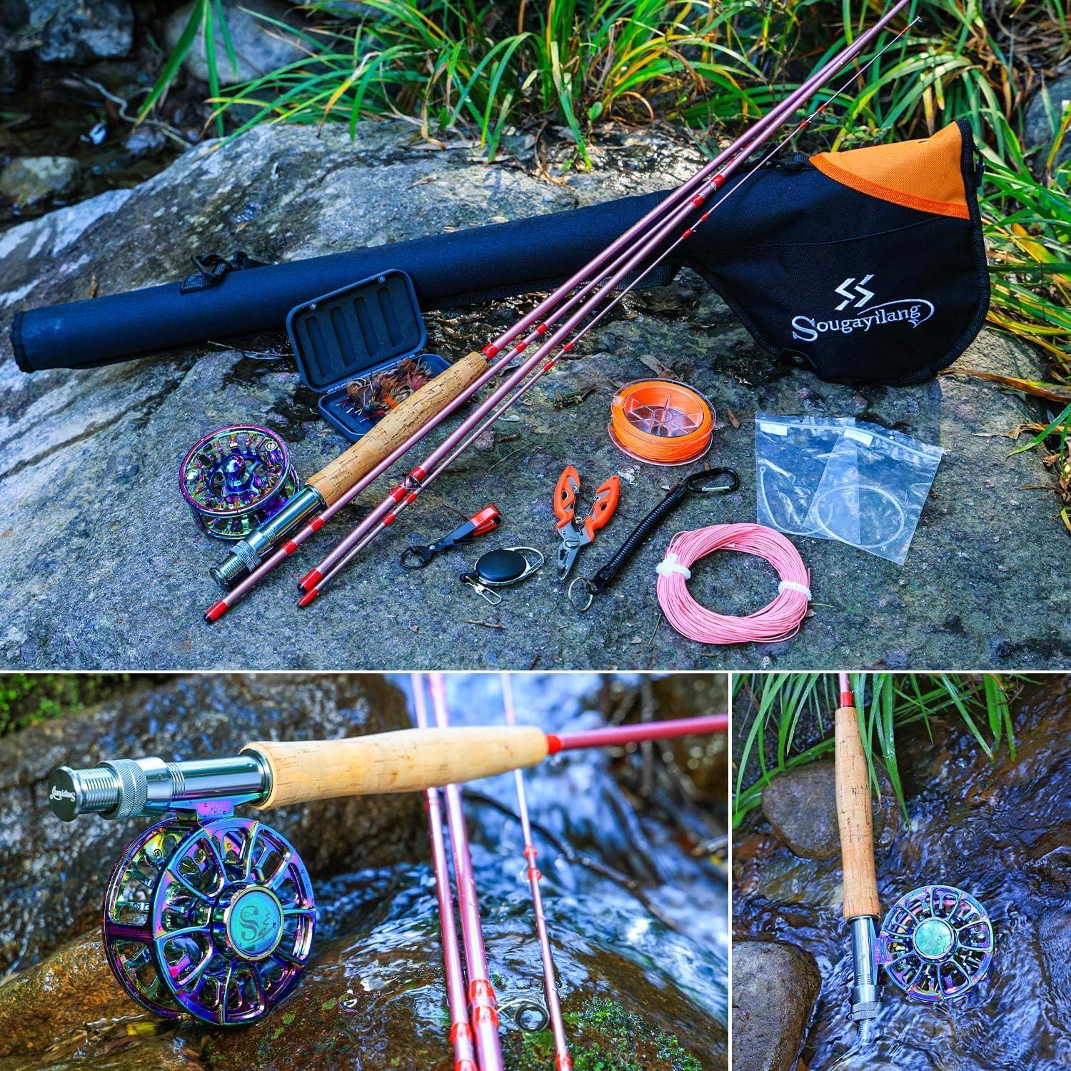 image:imageSougayilang Fly Fishing Rod Reel ComboUltra Light Potable Fly Rod with Powerful Reel and Accessories Good Starter Kit56