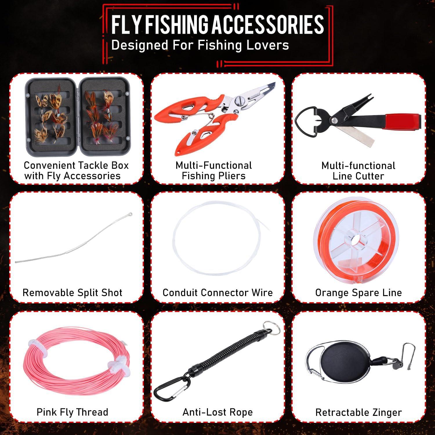 image:imageSougayilang Fly Fishing Rod Reel ComboUltra Light Potable Fly Rod with Powerful Reel and Accessories Good Starter Kit56