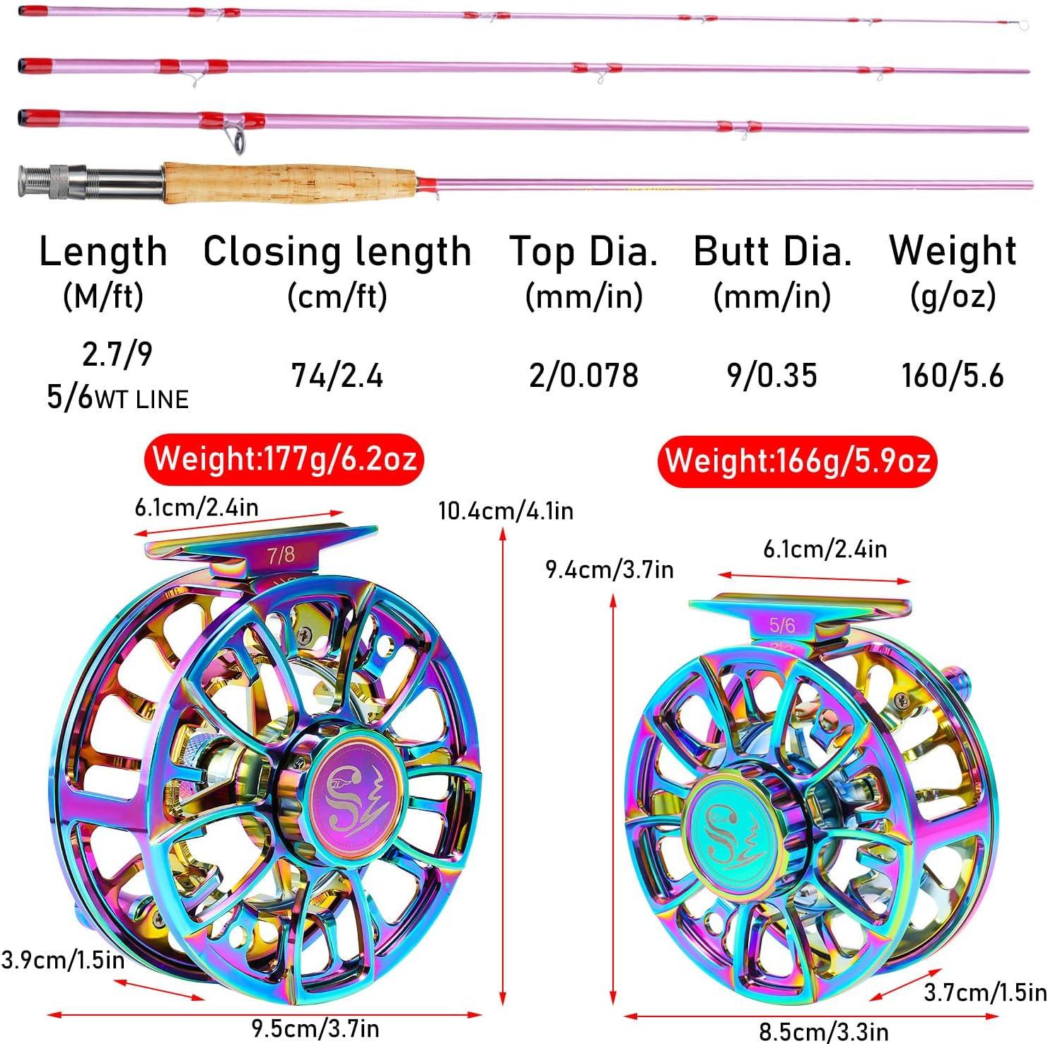 image:imageSougayilang Fly Fishing Rod Reel ComboUltra Light Potable Fly Rod with Powerful Reel and Accessories Good Starter Kit56