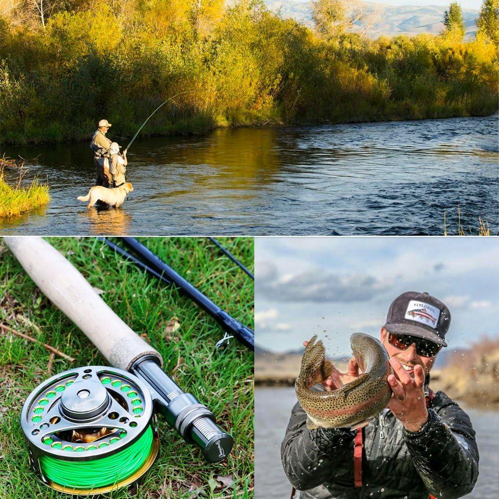 image:imageSougayilang Fly Fishing Rod Reel Combos with Lightweight Portable Fly Rod and CNCmachined Aluminum Alloy Fly ReelFly Fishing Complete Starter PackageFly Fishing Full Kit 56