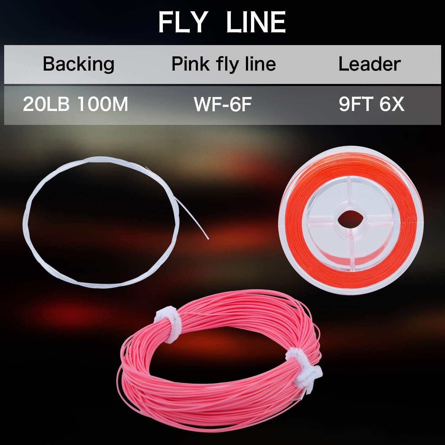 image:imageSougayilang Fly Fishing Rod Reel Combos with Lightweight Portable Fly Rod and CNCmachined Aluminum Alloy Fly ReelFly Fishing Complete Starter PackageFly Fishing Full Kit 56Pink
