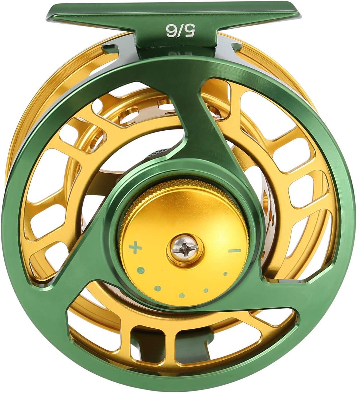 image:imageSougayilang Fly Fishing Rod Reel Combos with Lightweight Portable Fly Rod and CNCmachined Aluminum Alloy Fly ReelFly Fishing Complete Starter PackageFly Fishing Full Kit 56Green