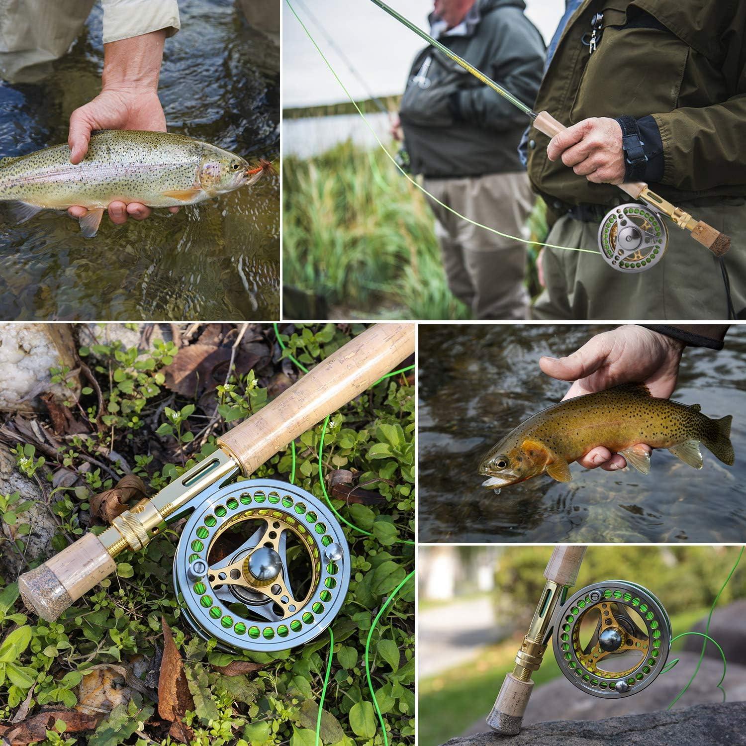image:imageSougayilang Fly Fishing Rod Reel Combos with Lightweight Portable Fly Rod and CNCmachined Aluminum Alloy Fly ReelFly Fishing Complete Starter PackageFly Fishing Full Kit 78