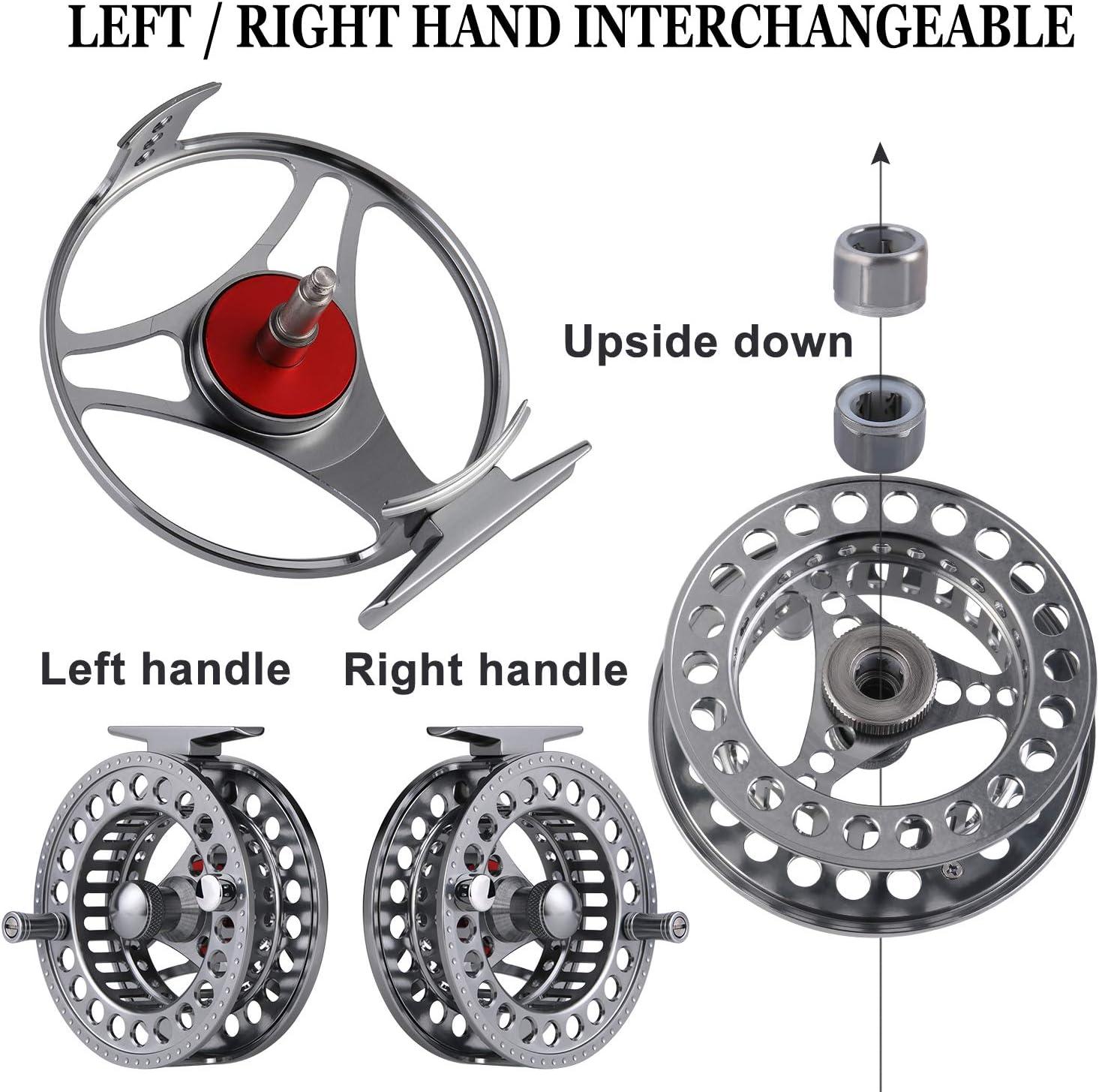 image:imageSougayilang Fly Fishing Rod and Reel Combo 4 Pieces Ultra Lightweight Portable Fly Rod and CNC Machined Aluminum Alloy Reel Complete Starter Package with Rod BagFly Fishing Combo 8