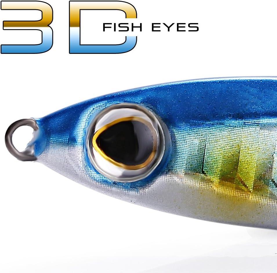 image:imageSougayilang Jigs Fishing Lures Sinking Metal Spoons Micro Jigging BaitA256in116oz5PCS with BOX